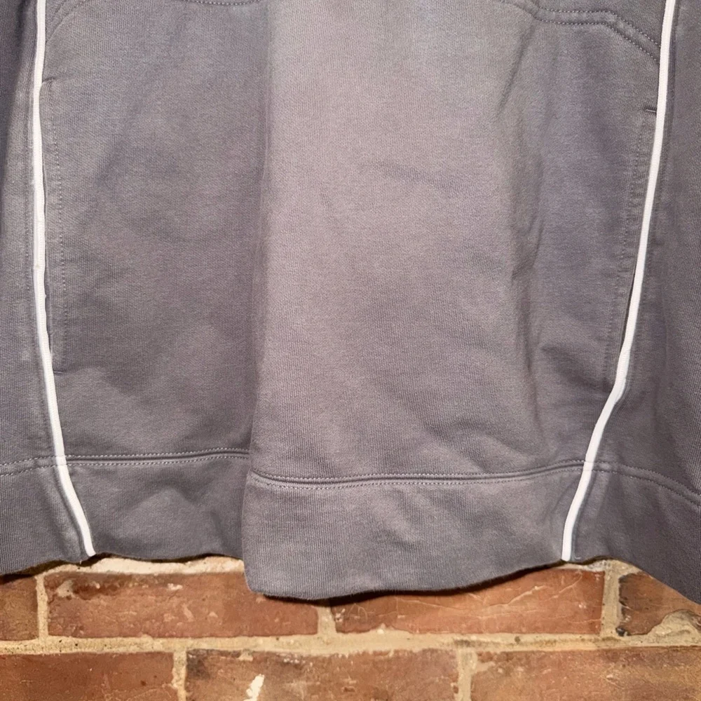 Vintage Old School Jordan Gray and White Pullover Hoodie
